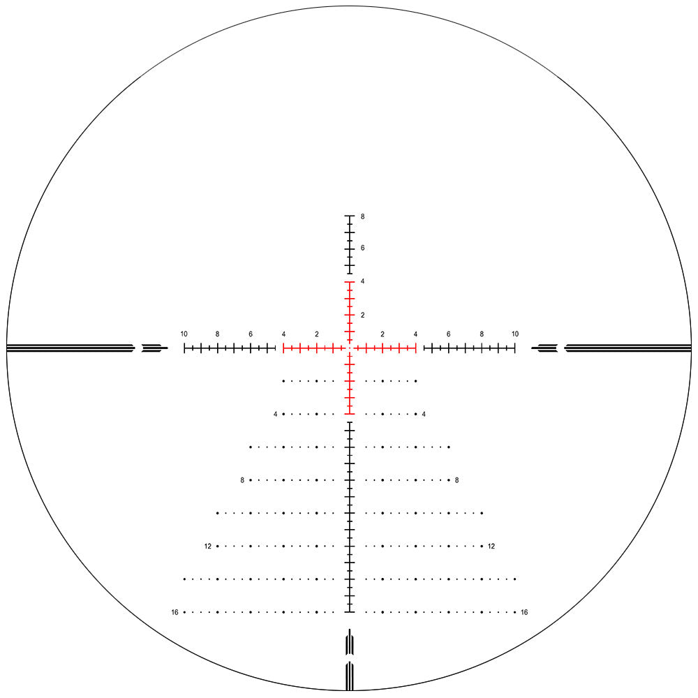 Telescopio HD-N 6-24X50 FFP con punto cero | Primer plano focal