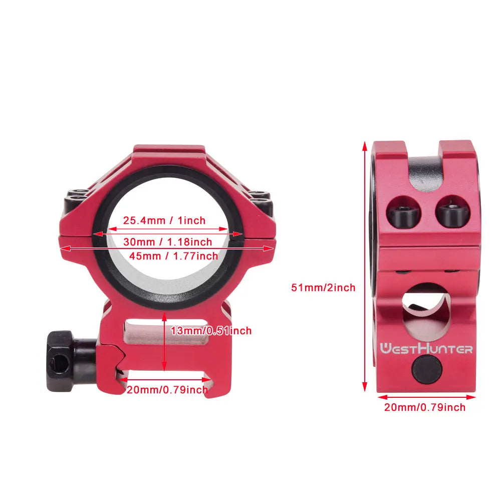 Low Profile Picatinny Rings (25.4MM/30MM)