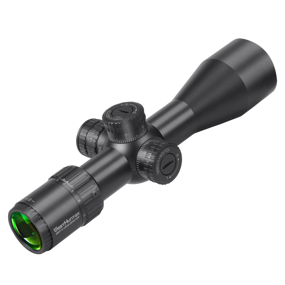 Mira telescópica compacta de primer plano focal WESTHUNTER WHT 3-12X44 SFIR FFP