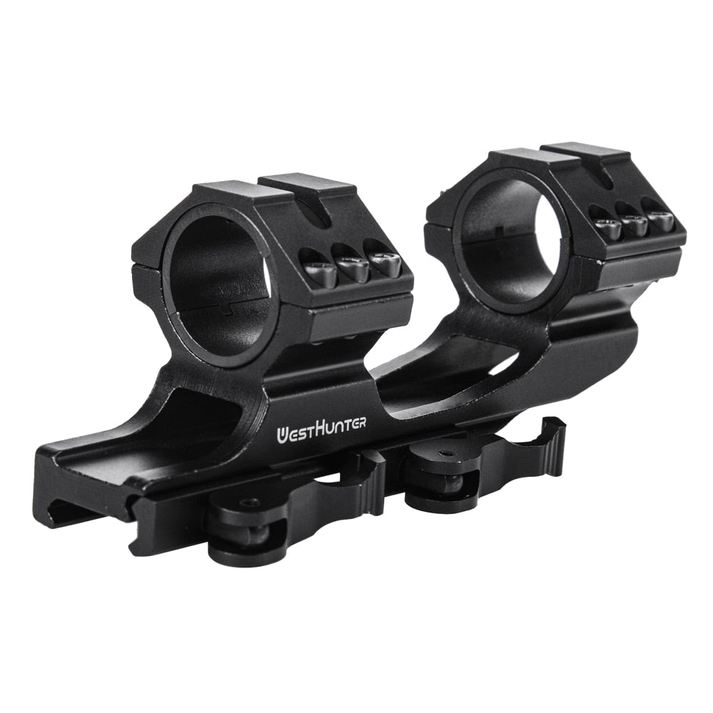 Quick Release One Piece 1"/30mm Dual Rings Picatinny Mounts