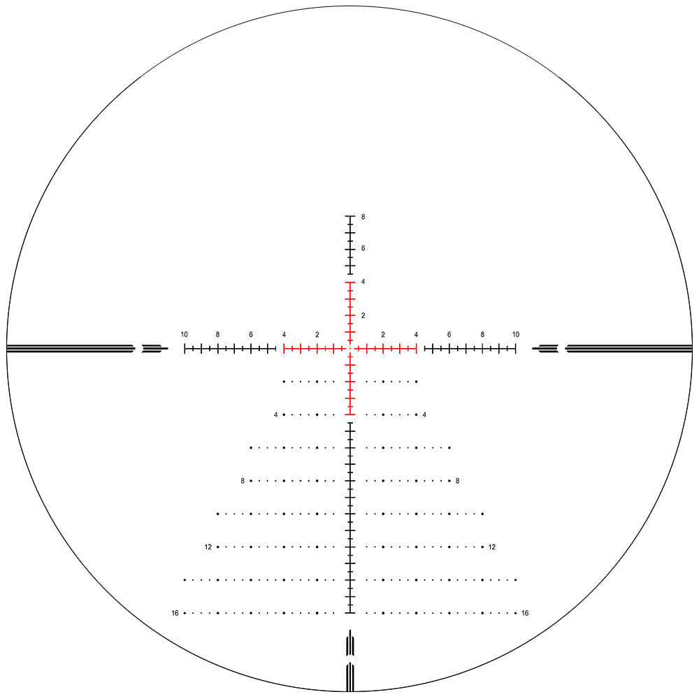 Telescopio HD-N 6-24X50 FFP con punto cero | Primer plano focal