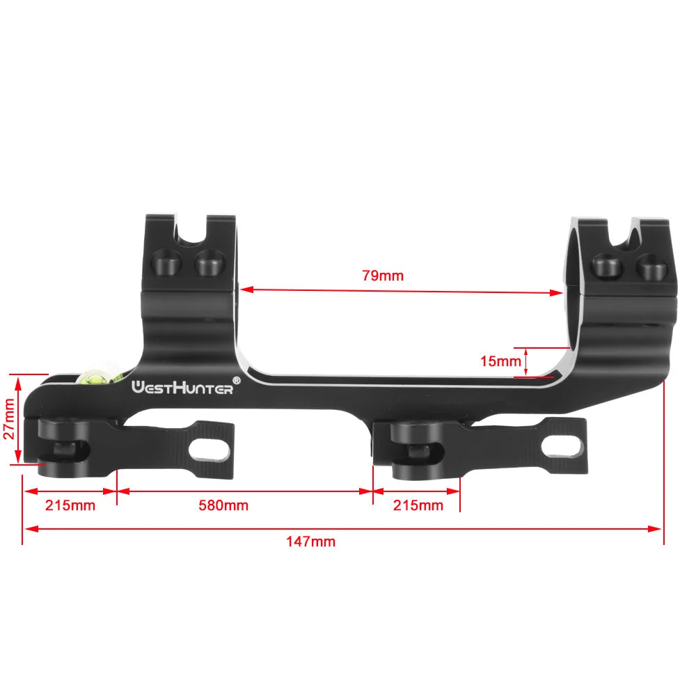 30MM Quick Release One Piece Picatinny Mount