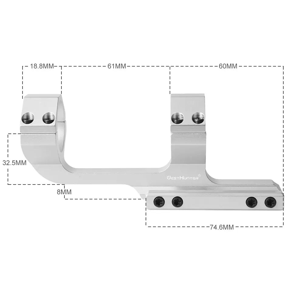 30MM One Piece Picatinny Scope Mount