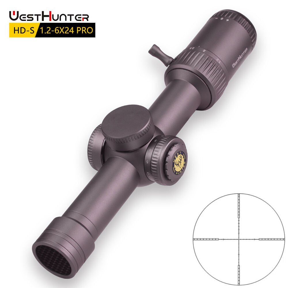 WestHunter HD-S 1.2-6X24 IR Pro Compact SFP Scope